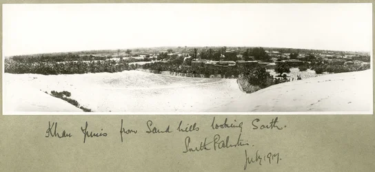 Khan Yunis from Sand Hills Looking South, South Palestine, July 1917